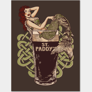 Irish Mermaid Posters and Art