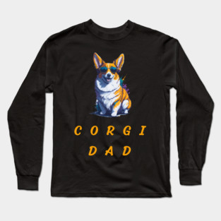 corgi dad Long Sleeve T-Shirt