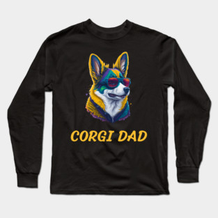corgi dad Long Sleeve T-Shirt