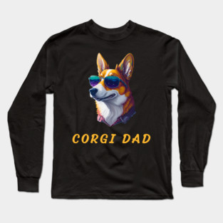 corgi dad Long Sleeve T-Shirt