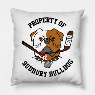 Property of Sudbury Bulldog Pillow