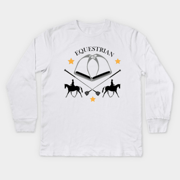 Equestrian Kids Long Sleeve T-Shirt by DickinsonDesign