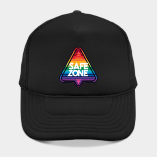 Triangle LGBT Safe zone Rainbow Hat