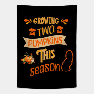 Growing Two Pumpkins This Season, Pregnancy Announcement Tapestry