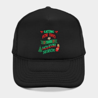 Eating For Two This Holiday Season, Pregnancy Announcement Hat