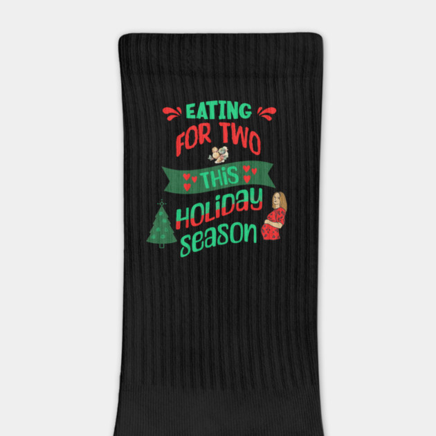 Eating For Two This Holiday Season, Pregnancy Announcement by BirdsnStuff