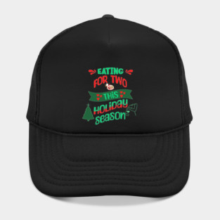 Eating For Two This Holiday Season, Pregnancy Announcement Hat