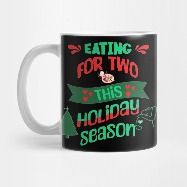 Eating For Two This Holiday Season, Pregnancy Announcement by BirdsnStuff