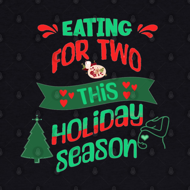 Eating For Two This Holiday Season, Pregnancy Announcement by BirdsnStuff