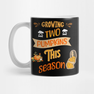 Growing Two Pumpkins This Season, Pregnancy Announcement Mug