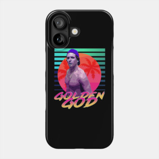 Golden God Neon Retro Phone Case