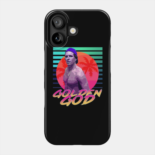 Golden God Neon Retro Phone Case by Tv Moments