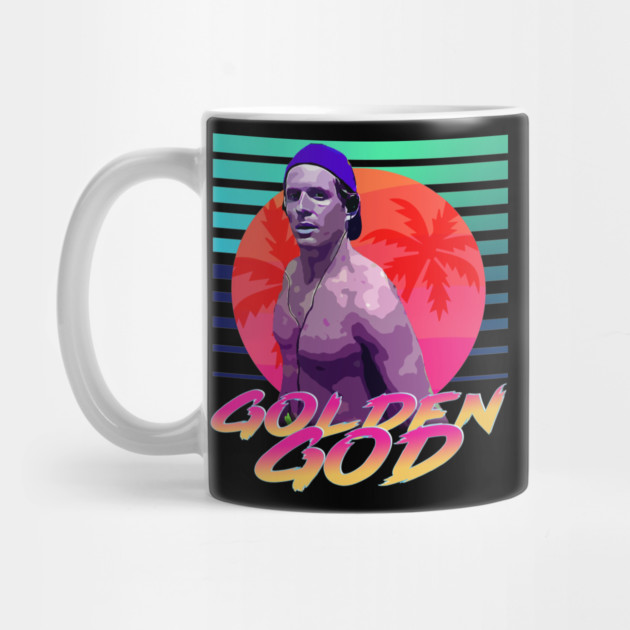 Golden God Neon Retro by Tv Moments