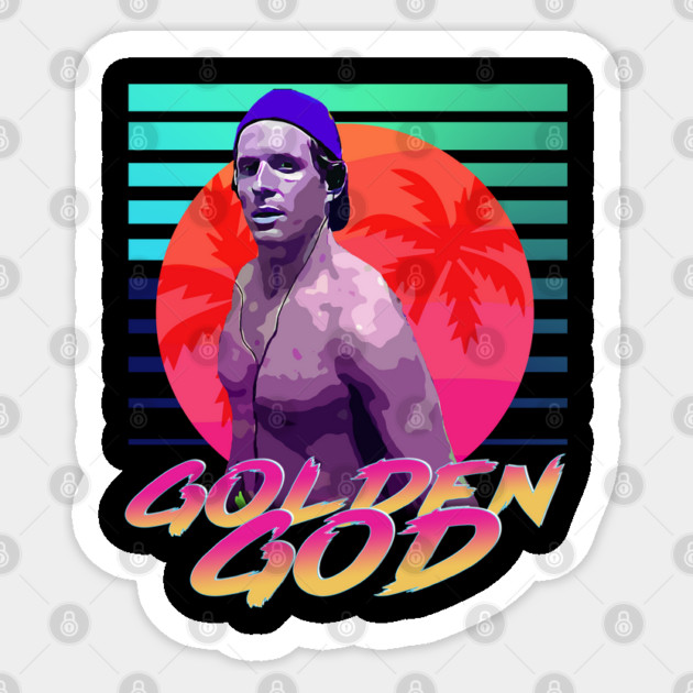 Golden God Neon Retro Sticker by Tv Moments
