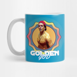 Golden God Retro Aesthetic Mug