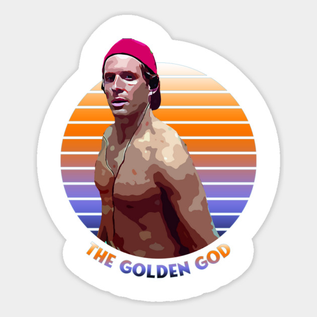 Golden God Retro Magnet by Tv Moments