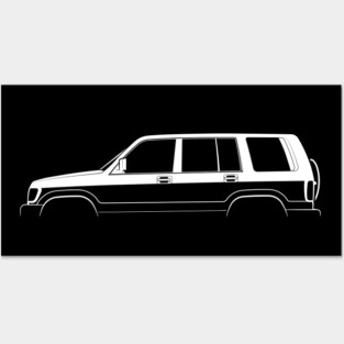 Isuzu Trooper (1991) Silhouette Posters and Art