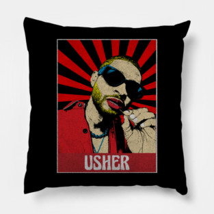 Usher Pop Art Fan Art Pillow