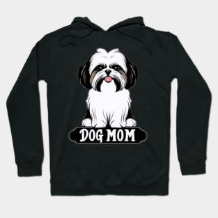 Shih Tzu Dog Mom Design For Loving Shitzu Doggy Mommies Hoodie