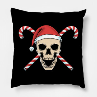 Christmas Skull Pillow