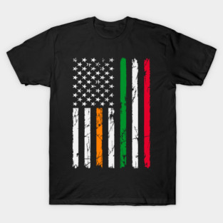 Irish Italian American Flag T-Shirt