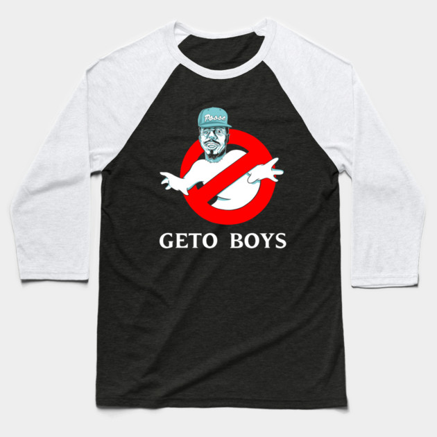 Geto Busters Black tee Baseball T-Shirt by horrorprints