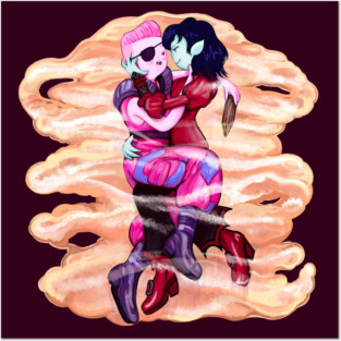 Vamp world, Bonnibel VS the Star - Adventure Time / Fionna and Cake fan art Posters and Art