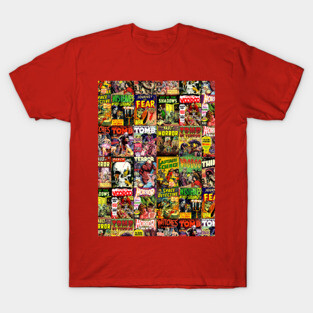 Creepy Comic Collage T-Shirt