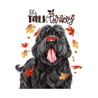 Black Russian Terrier Funny Thanksgiving Dog T-Shirt