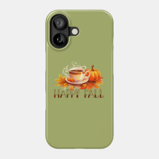 Happy Fall Coffee Pumpkin Phone Case