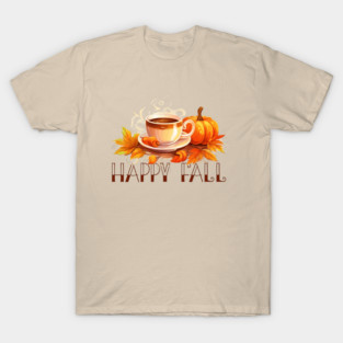 Happy Fall Coffee Pumpkin T-Shirt