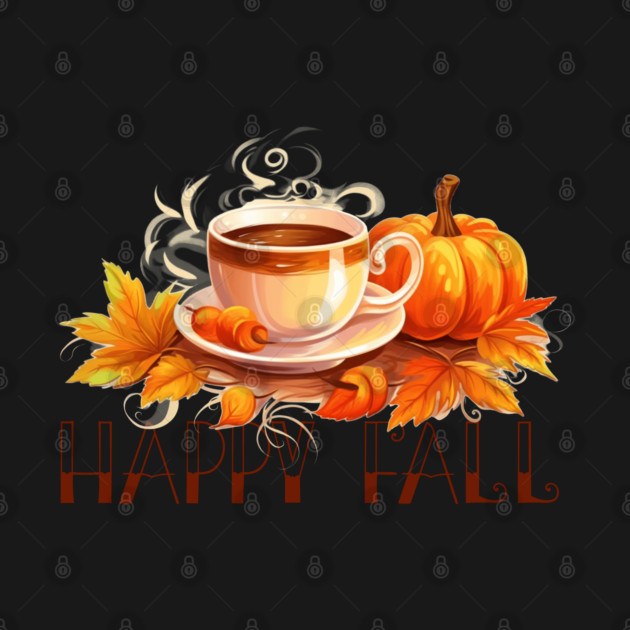 Happy Fall Coffee Pumpkin by HolidayBug