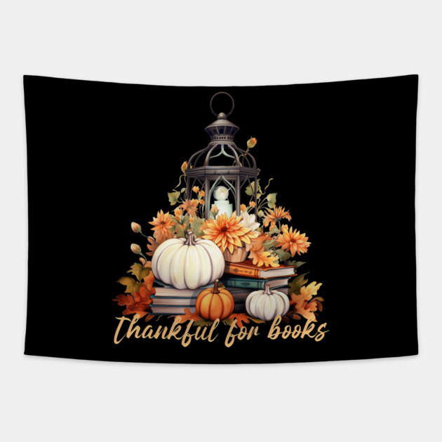 Thankful for Books Tapestry by HolidayBug