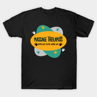 Massage Therapists Hands Rub Ovals T-Shirt