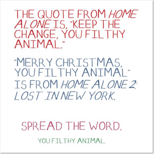 Home Alone - get it right Posters and Art