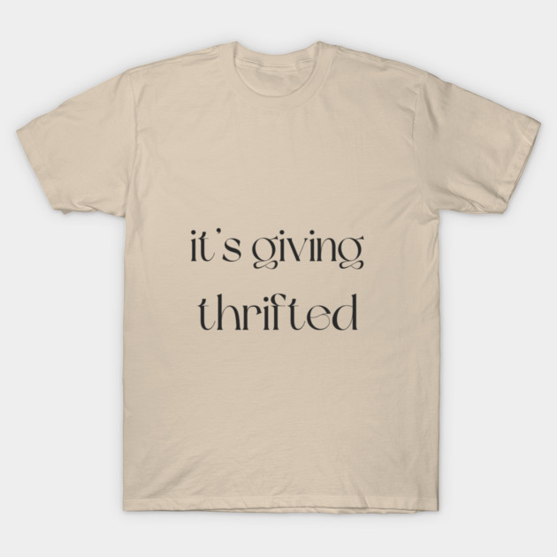 it's giving thrifted logo T-Shirt