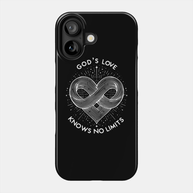 God's Love Knows No Limits Phone Case by Frank Ring