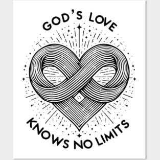 God's Love Knows No Limits Posters and Art