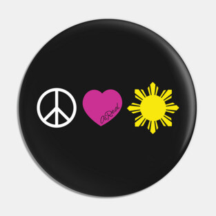 Peace Love Philippines Pin