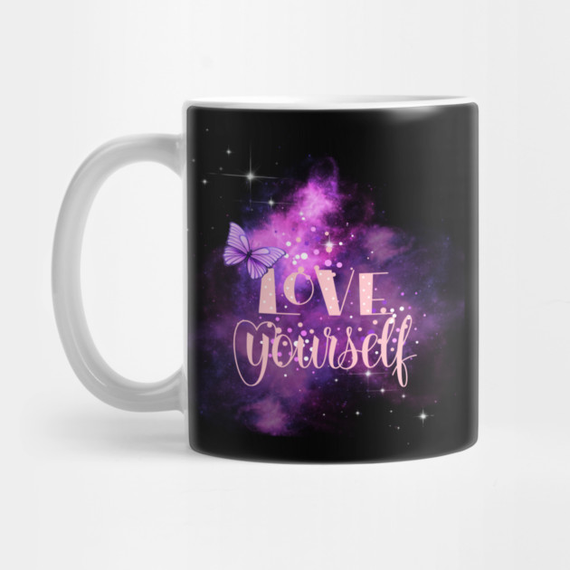 Love Yourself, Positivity, Uplifting, Inspirational Quote Design by BirdsnStuff