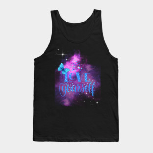 Love Yourself, Motivational, Positivity, Inspirational Quote Design Tank Top