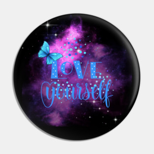 Love Yourself, Motivational, Positivity, Inspirational Quote Design Pin