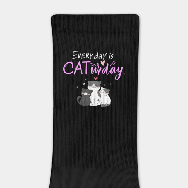 Everyday Is Caturday Quote For Cat Lovers by BirdsnStuff