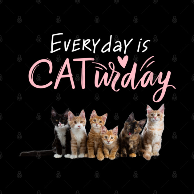 Everyday Is Caturday Quote For Cat Lovers by BirdsnStuff