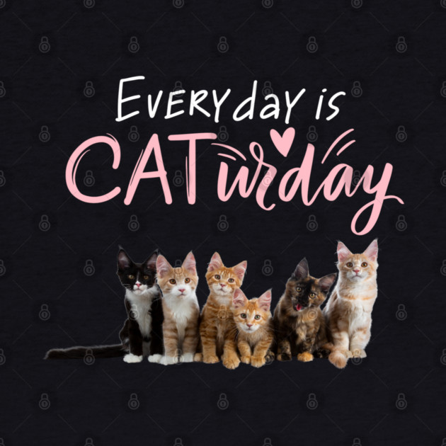Everyday Is Caturday Quote For Cat Lovers by BirdsnStuff