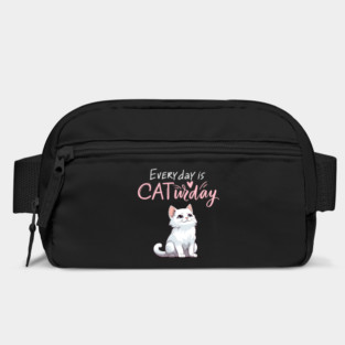 Everyday Is Caturday Quote For Cat Lovers Bag