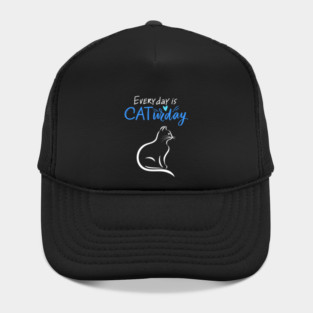 Everyday Is Caturday Quote For Cat Lovers Hat