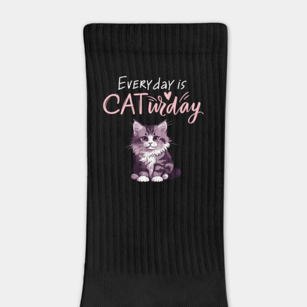 Everyday Is Caturday Quote For Cat Lovers by BirdsnStuff