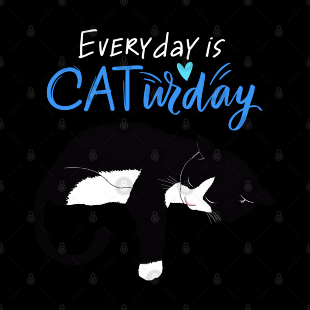 Everyday Is Caturday Quote For Cat Lovers by BirdsnStuff