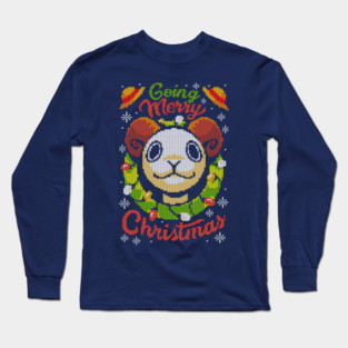 One Piece - Going Merry Christmas Ugly Sweater Long Sleeve T-Shirt